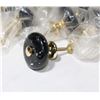 Image 2 : TRAY OF BLACK/ BRASS FINISH CABINET KNOBS 35MM