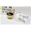Image 2 : BOX OF POLISHED BRASS FINISH CABINET KNOBS 1-1/4"