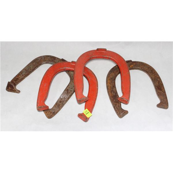 FOUR BACKYARD HORSESHOES