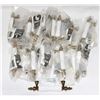Image 1 : BAG OF BRASS AND WHITE CABINET PULLS