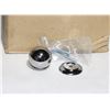 Image 2 : BOX OF CHROME BALL CABINET KNOBS WITH BACKPLATE
