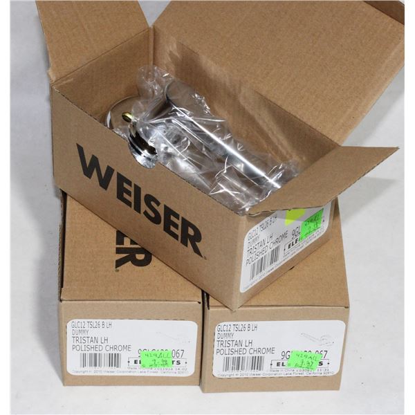 THREE WEIZER DUMMY DOOR HANDLES
