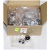 Image 1 : BOX OF CHROME BALL CABINET KNOBS WITH BACKPLATE