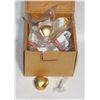 Image 1 : BOX OF SATIN GOLD FINISH 3 SIDED CABINET KNOBS