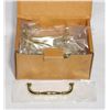 Image 1 : BOX OF BRASS FINISH CABINET PULLS