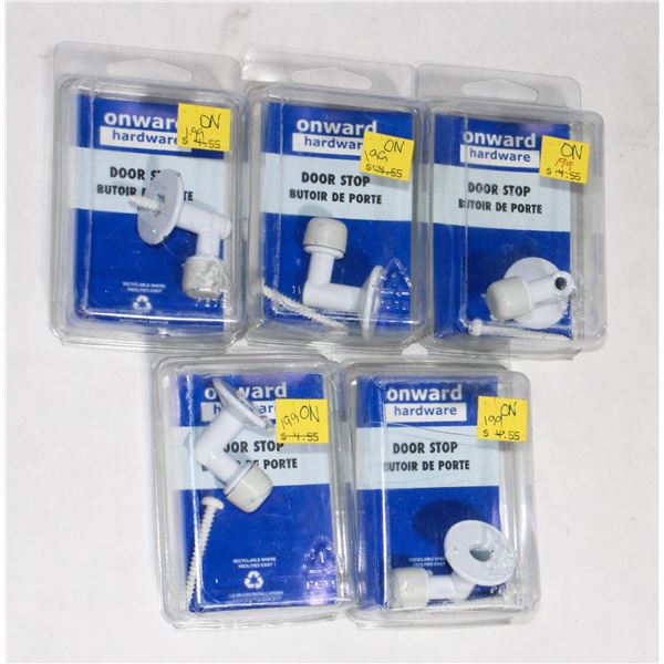 LOT OF 5 DOOR STOPS