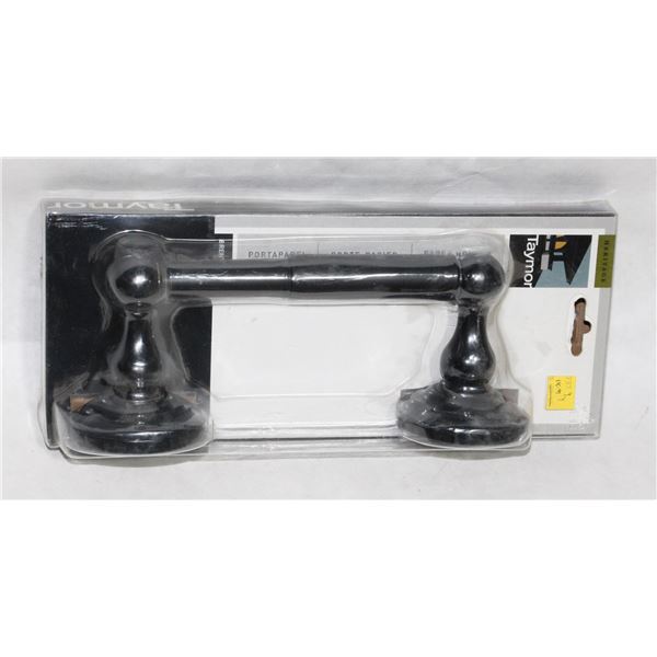 TAYMOR BATHROOM PAPER HOLDER, BLACK FINISH