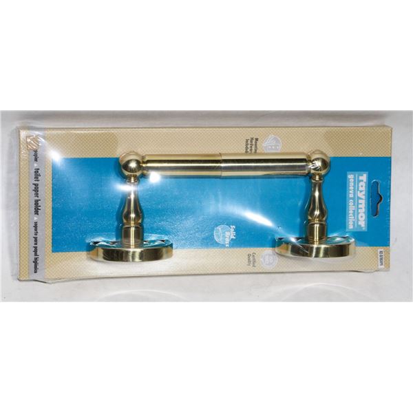 TAYMOR BATHROOM PAPER HOLDER, BRASS FINISH
