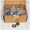 Image 1 : BOX OF CHROME FINISH CABINET KNOBS WITH BACKING