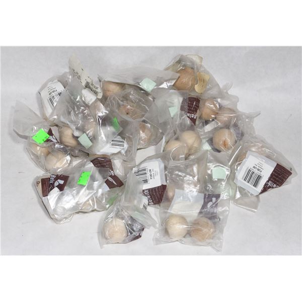 FLAT OF WOOD BALL CABINET KNOBS P180-UW