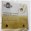 Image 2 : LOT OF 3 LOCK SEAM SINGLE CURTAIN RODS 48"-84"
