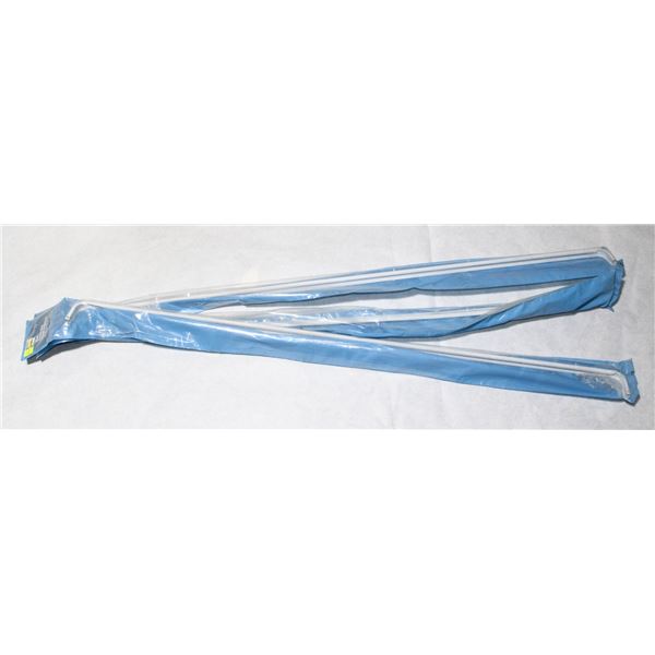 LOT OF THREE 48" TO 86" CURTINA RODS