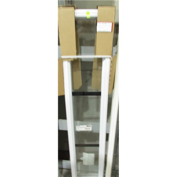 8" X 48" DOOR GLASS BLACK BAR SILK SCREEN