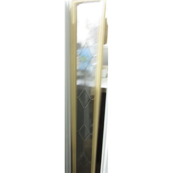 7" X 64" DOOR GLASS TAN FRAME DIAMOND