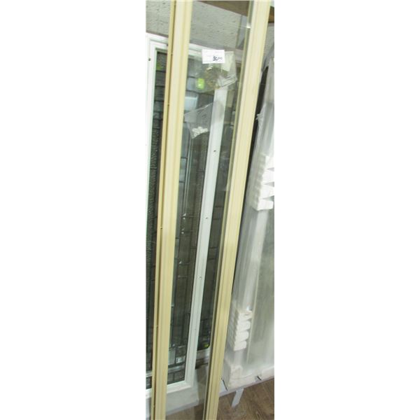 7" X 64" DOOR LIGHT CLEAR TAN FRAME