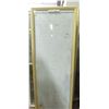 Image 1 : 22" X 64" DOOR GLASS TILT ONLY BLIND TAN FRAME