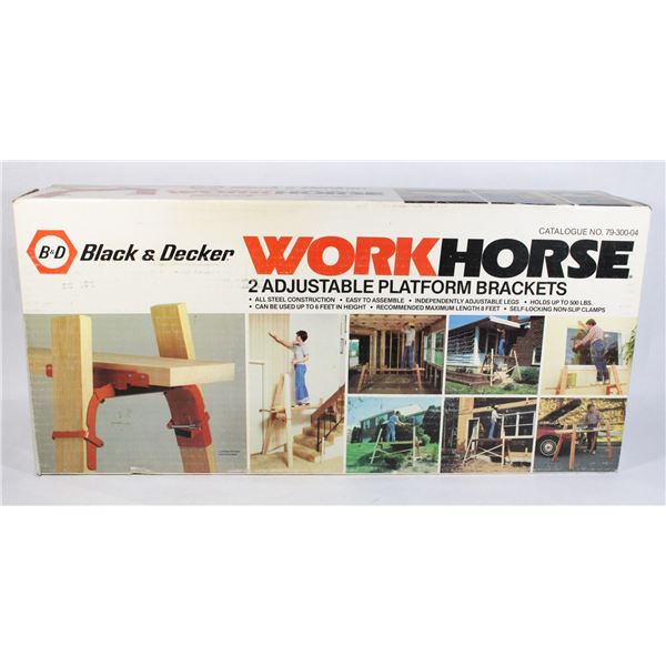 BLACK & DECKER 2 ADJUSTABLE PLATFORM BRACKETS