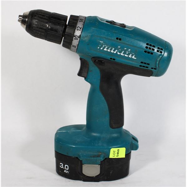 MAKITA CORDLESS DRILL WITH BATTERY, NO CHARGER