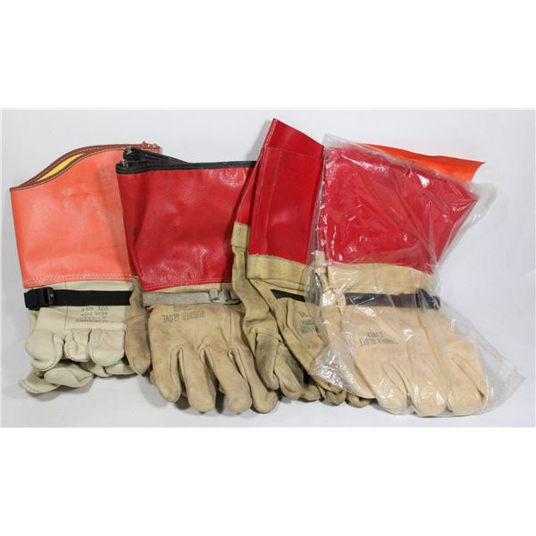 4 PAIRS OF RUBBER GLOVE COVER GLOVES