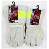Image 1 : TWO NEW PAIRS OF WELDING GLOVES 1 SIZE LARGE