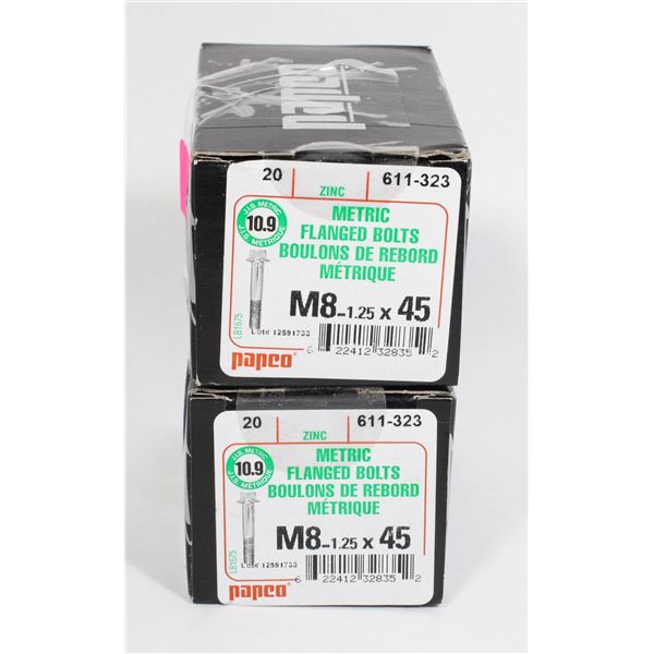 2 BOXES OF METRIC FLANGED BOLTS