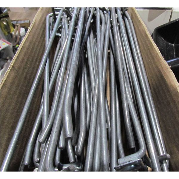 LOT OF 50,  7" PEG BOARD HOOKS