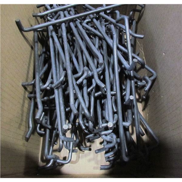 LOT OF 50, 6" PEG BOARD HOOKS