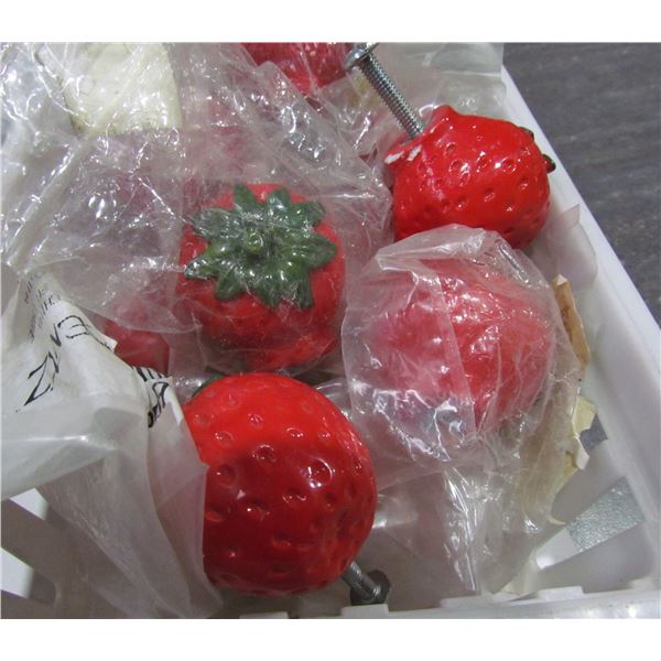 "STRAWBERRIES" CABINET KNOBS