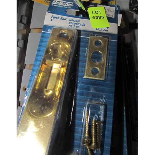 LOT OF 4" FLUSH BOLT