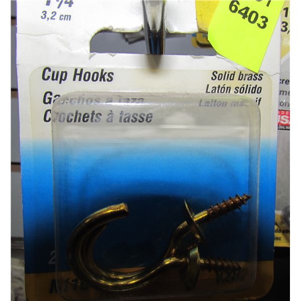 LOT OF CUP HOOKS