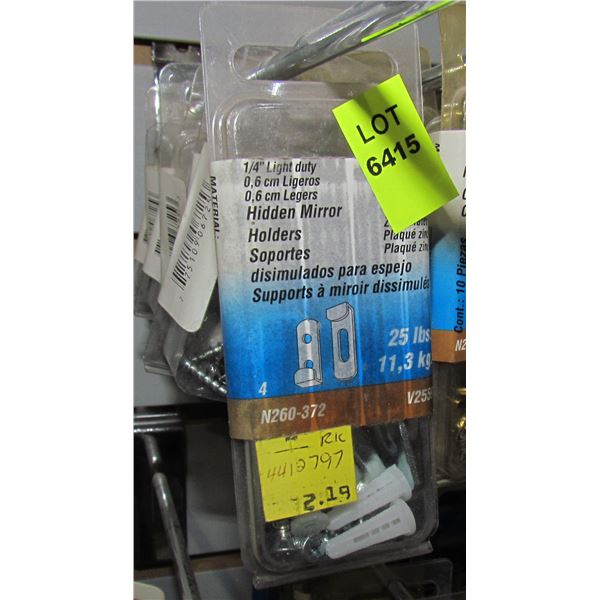 LOT OF HIDDEN MIRROR HOLDERS