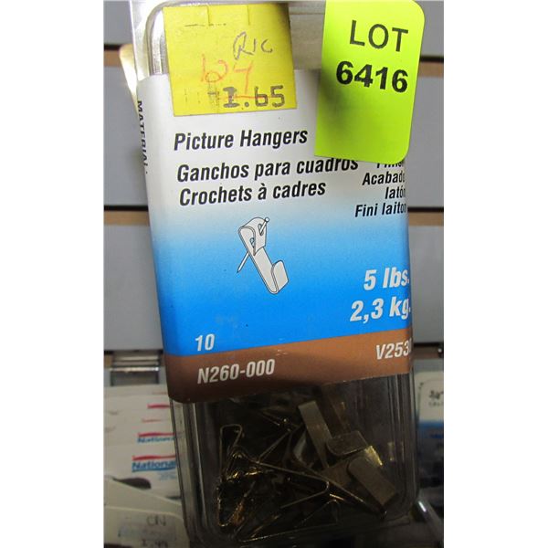 LOT OF PICTURE HANGERS