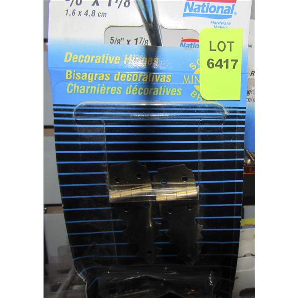 LOT OF DECORATIVE HINGES