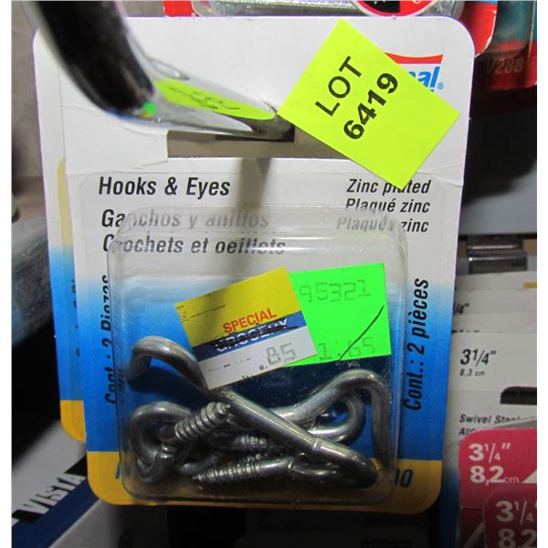 LOT OF HOOKS & EYES