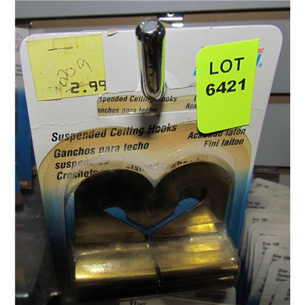 LOT OF SUSPENDED CEILING HOOKS