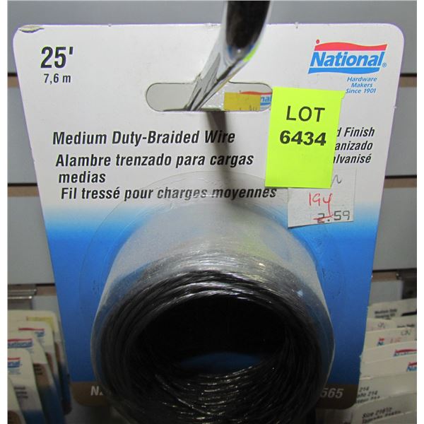 LOT OF MEDIUM DUTY BRAIDED WIRE