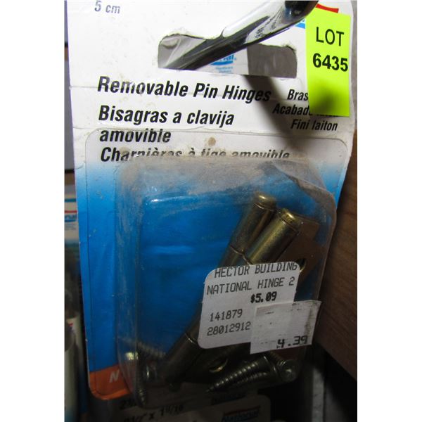 LOT OF REMOVABLE PIN HINGES