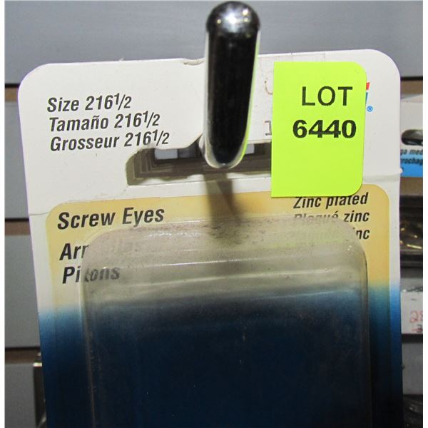 LOT OF SCREW EYES