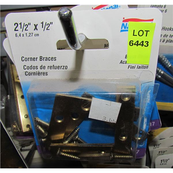 LOT OF CORNER BRACES