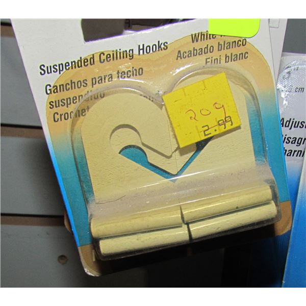 LOT OF SUSPENDED CEILING HOOKS