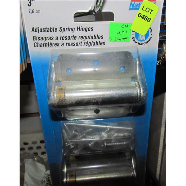 LOT OF ADJUSTABLE SPRING HINGES