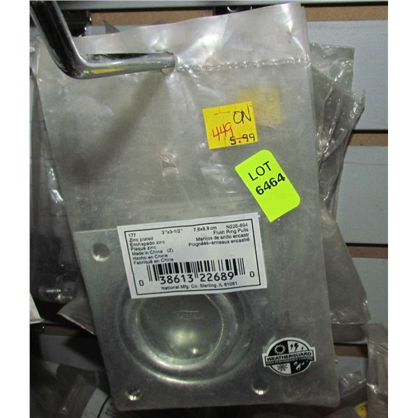 LOT OF FLUSH RING PULLS