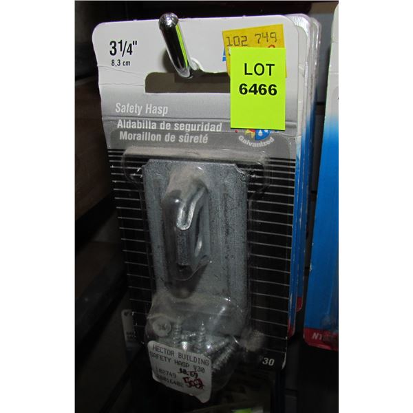 LOT OF SAFETY HASPS