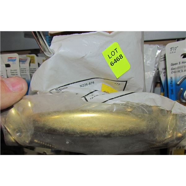 LOT OF BRASS FINISH 5-1/2" PULLS