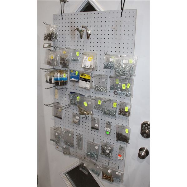 LARGE LOT OF ASSORTED SCREWS AND OTHER HARDWARE