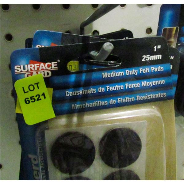 LOT OF MEDIUM DUTY FELT PADS