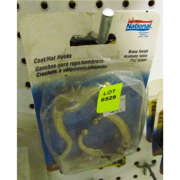 LOT OF COAT HAT HOOKS
