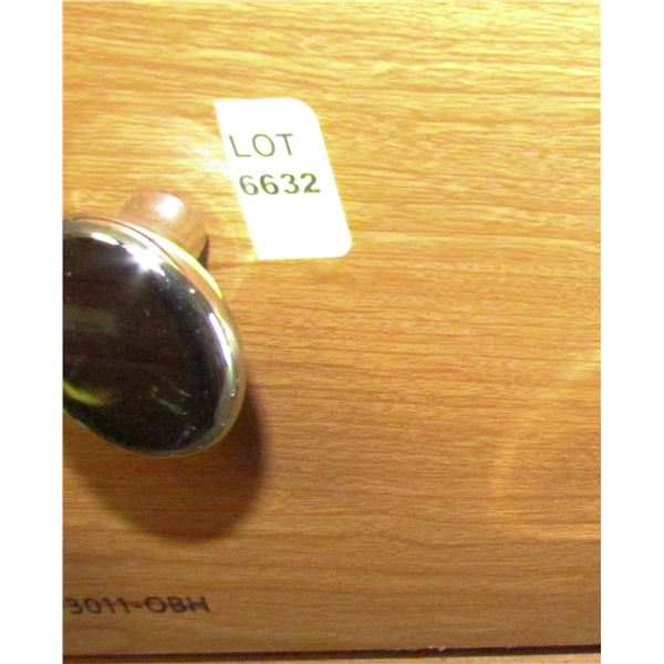 CHROME BOUTON KNOB OVAL