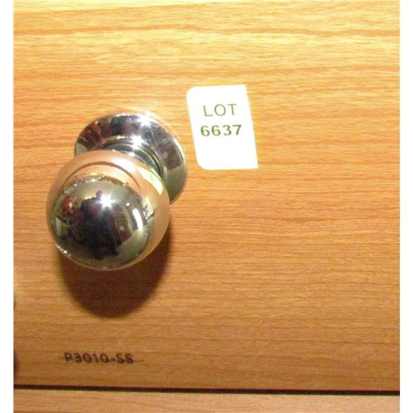 CHROME BALL KNOB WITH PLATE