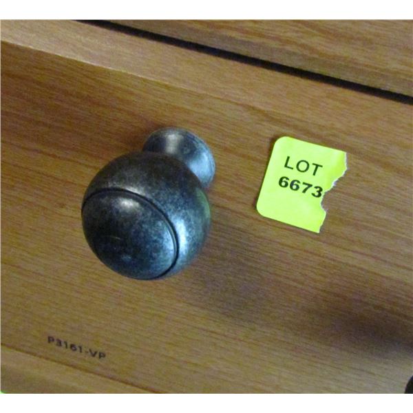 WROUGHT IRON DARK FINISH RD KNOB